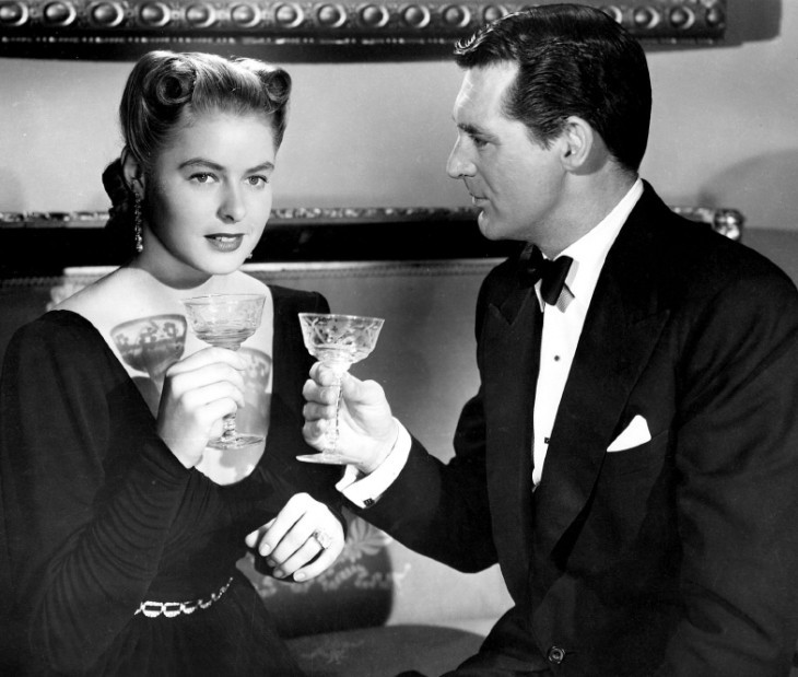 With Cary Grant in 'Notorious'