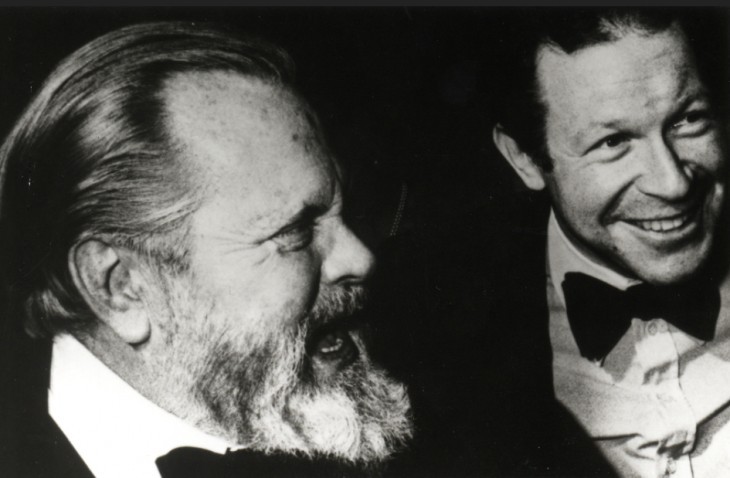 Welles (left) with Henry Jaglom