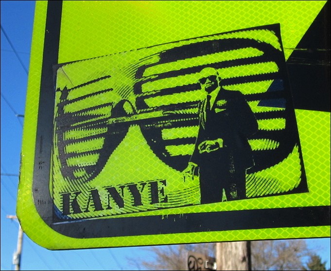 Kanye with glasses
