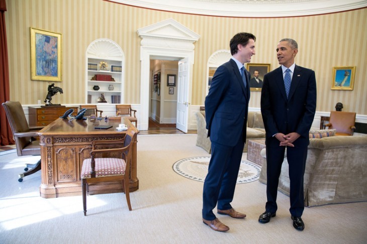 Justin Trudeau Wore Brown Shoes with a Blue Suit at the White