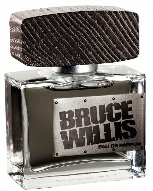 Photo of a bottle of Bruce Willis cologne