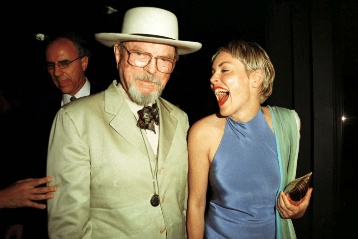 Chuck Jones with Sharon Stone at a charity benefit in 1999. Photo by Axelle Wousson / WENN.com