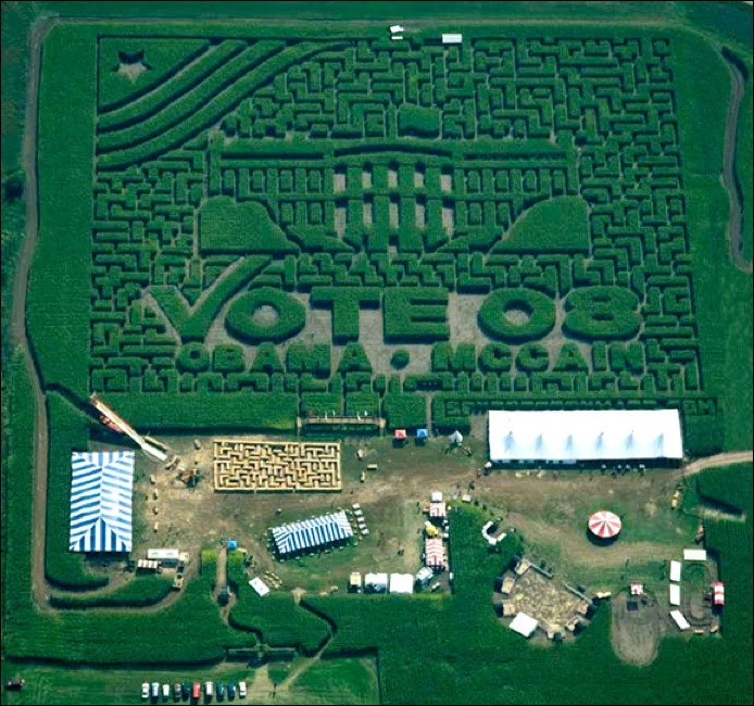 Last year's corn maze at Severs
