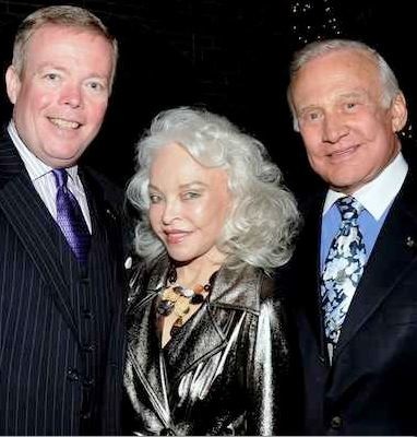 David W. Streets with Lois Cannon and Buzz Aldrin