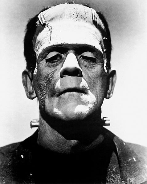 A photo of Frankenstein's monster from the movie of the (almost) same name
