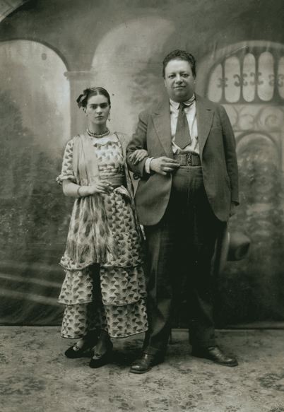 Frida Kahlo with Diego Rivera