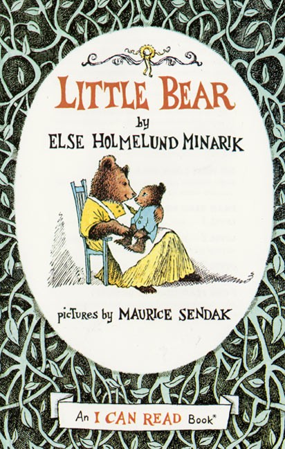 The cover of the book 'Little Bear,' showing a mama bear in a dress with her child on her lap