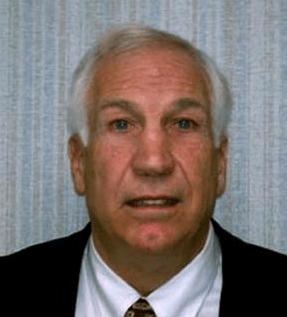 A mug shot of Jerry Sandusky after his arrest in 2011