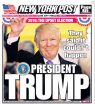 Newspaper front pages from around the world on the day that Donald Trump became the 45th President of the United States of America.Featuring: New York Post - USA. When: 09 Nov 2016.