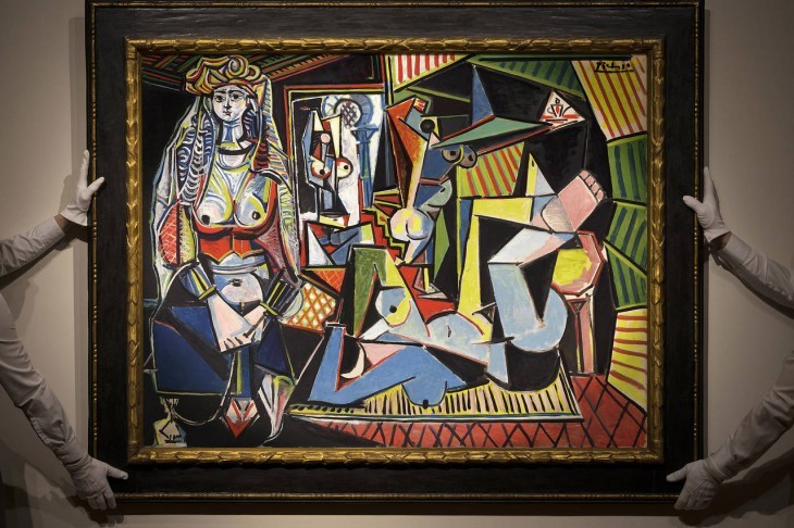 An image of Picasso's 'The Women of Algiers,' a large rectangular (and angular) painting