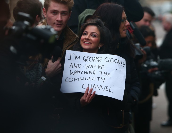 George Clooney visits Social Bite a charitable organisation to help the homeless. This is George's first visit to Scotland since 1995. Featuring: Atmosphere Where: Edinburgh, United Kingdom When: 12 Nov 2015 Credit: WENN.com