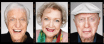 Three smiling older folks are seen in proof-sheet head shots.
