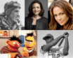 Photo collage of six figures: Edmund Hillary (in climbing gear), Sheryl Sandberg, Jennifer Lopez, Bert and Ernie, and Jackie Robinson