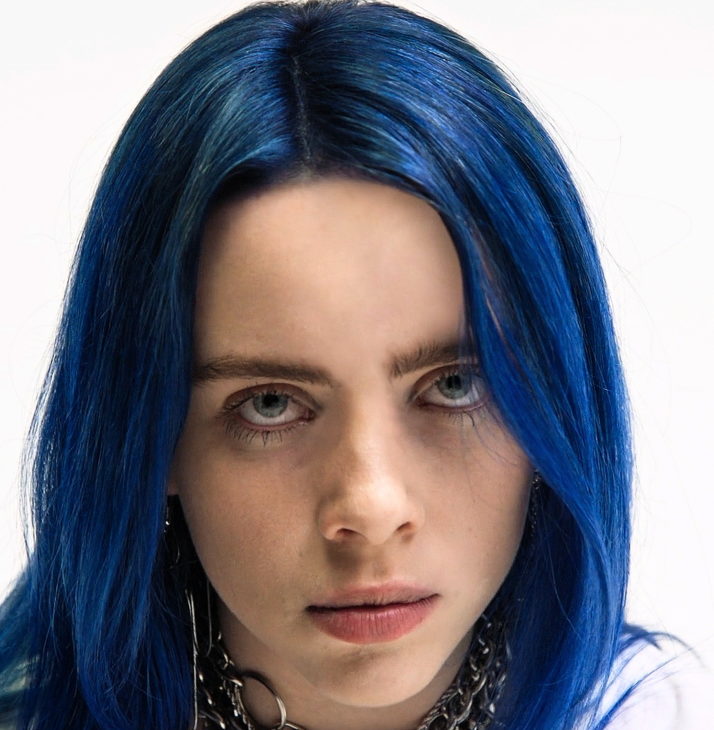 Billie Eilish with blue hair | Who2