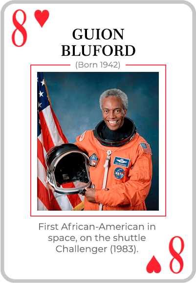 Guion Bluford on a card